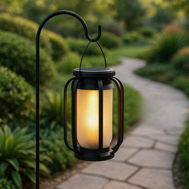 EmberGlow™ | Flammenlaterne mit Solarbetrieb